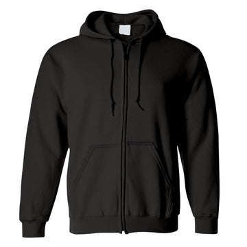 Zipper Black Hoodie