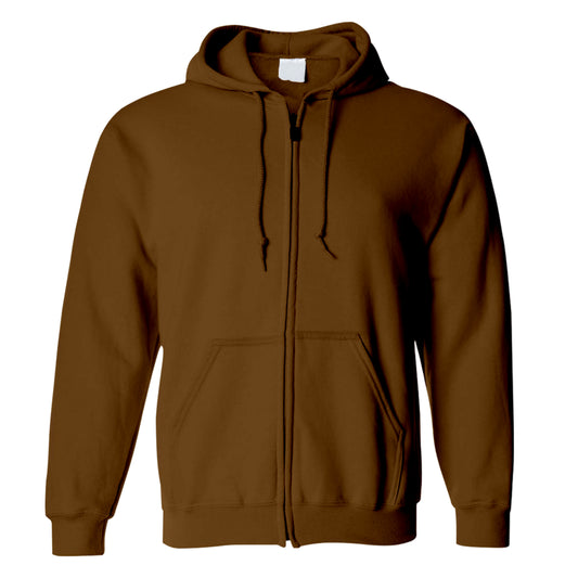 Zipper Brown Hoodie