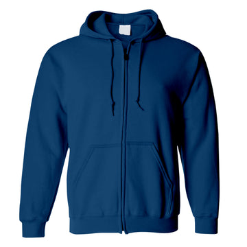 Zipper Navy Blue  Hoodie