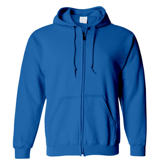 Zipper Royal Blue Hoodie